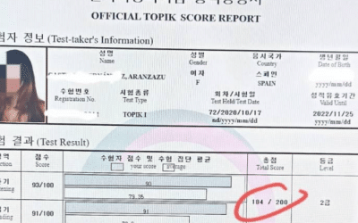 Examen TOPIK – EXPERIENCIA CON TOPIK DE NUESTRA ALUMNA ARAN