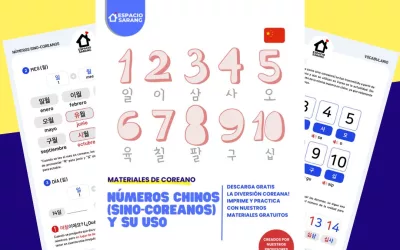 Números en coreano – números chinos- sino coreanos