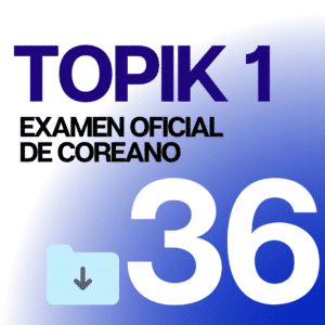 topik examen de coreano 36