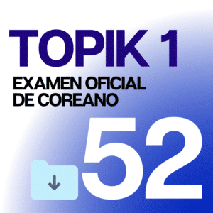 topik 52 examen de coreano topik 1