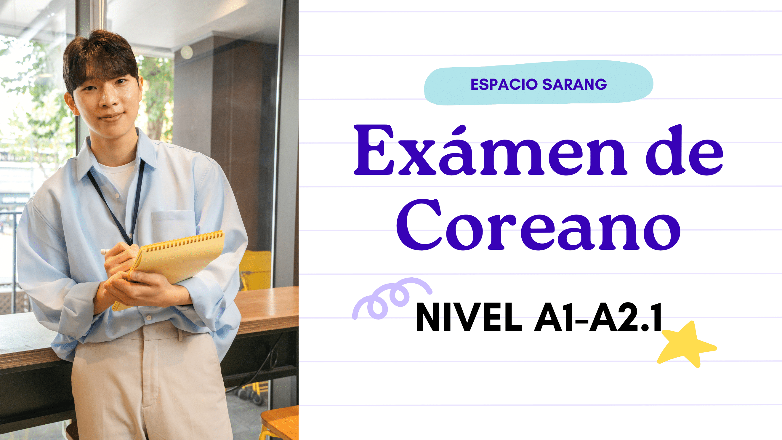 Examen de Coreano Sarang A1-A2.1 con Mentoría personalizada